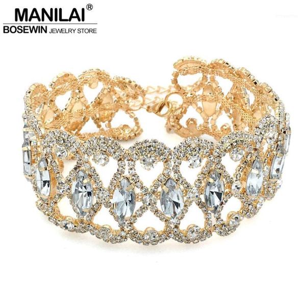manilai luxury rhinestones choker statement necklace for women chockers big crystal necklace wedding jewelry maxi collar collier1, Golden;silver
manilai luxury rhinestones choker statement necklace for women chockers big crystal necklace wedding jewelry maxi collar collier1, Golden;silver