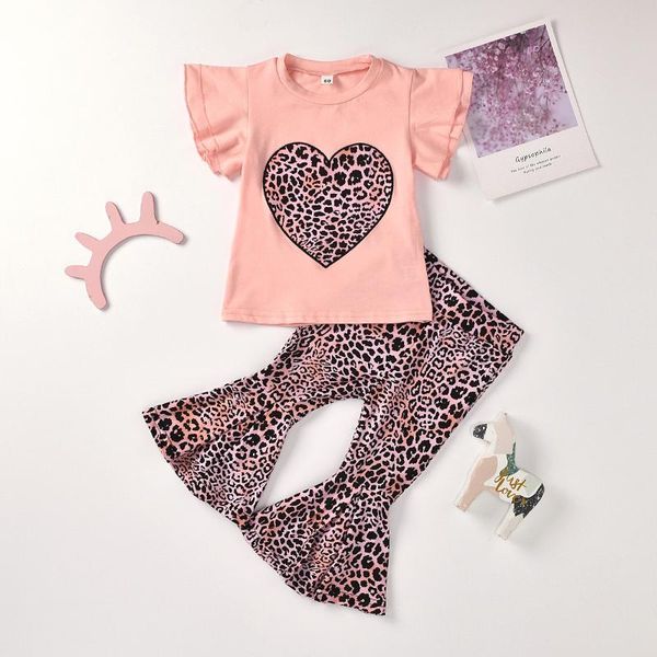 clothing sets 2021 summer girl pullover leopard trousers + love printed 2pcs short sleeve flared pants suit baby girls clothes, White
clothing sets 2021 summer girl pullover leopard trousers + love printed 2pcs short sleeve flared pants suit baby girls clothes, White