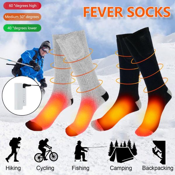 sports socks electric heating usb rechargeable adjustable temperature warm heated foot warmer thermal unisex, Black
sports socks electric heating usb rechargeable adjustable temperature warm heated foot warmer thermal unisex, Black