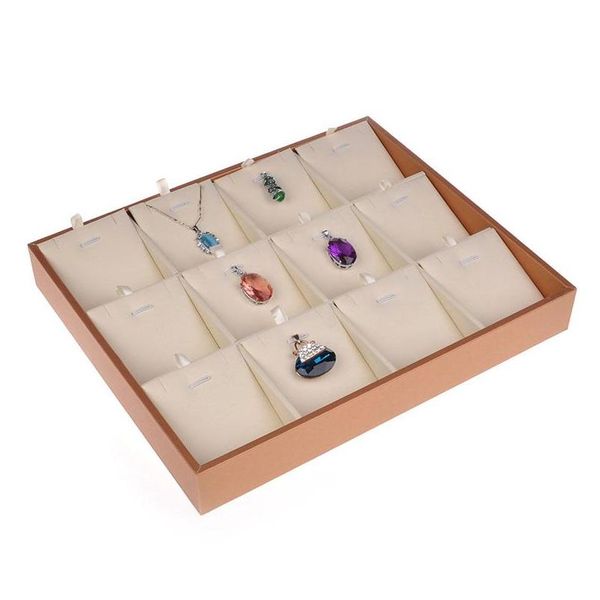pu leather 12 booths necklace pendant tray jewelry display stand holder tray props t2hz2, Black
pu leather 12 booths necklace pendant tray jewelry display stand holder tray props t2hz2, Black