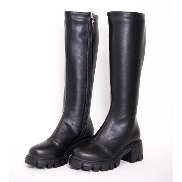 leather knee high boots women autumn winter high square heel lady platform shoes g272 elegant woman zipper black round toe boots y1221
leather knee high boots women autumn winter high square heel lady platform shoes g272 elegant woman zipper black round toe boots y1221