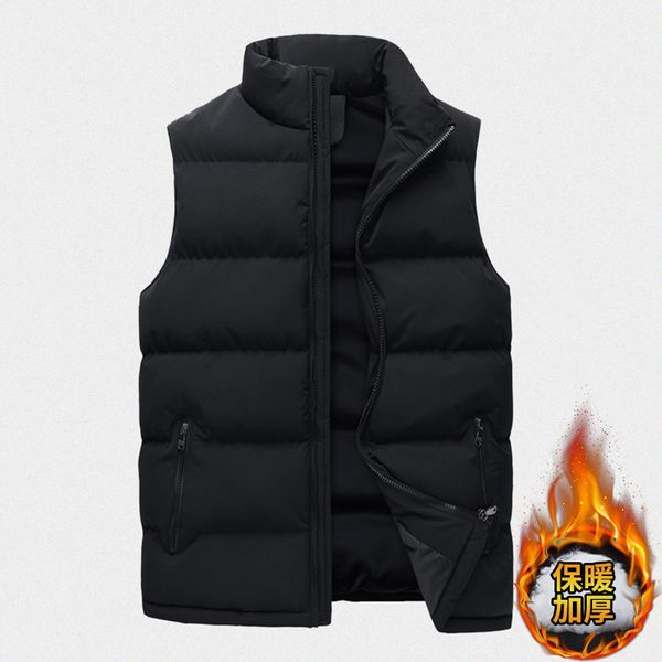 men's autumn winter 2020 new trend down cotton vest warm and thickened jacket casual coat, Black;white
men's autumn winter 2020 new trend down cotton vest warm and thickened jacket casual coat, Black;white