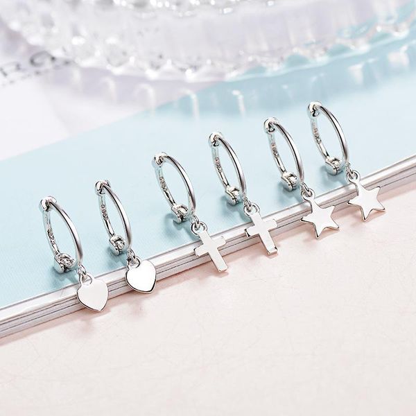 dangle & chandelier elegant fashion heart cross star shapes drop earrings for women brincos 925 sterling silver earring jewelry wholesale
dangle & chandelier elegant fashion heart cross star shapes drop earrings for women brincos 925 sterling silver earring jewelry wholesale