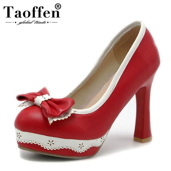 taoffen size 32-43 women high heels shoes princess bowtie shoes woman round toe platform ladies pumps party wedding footwear, Black
taoffen size 32-43 women high heels shoes princess bowtie shoes woman round toe platform ladies pumps party wedding footwear, Black