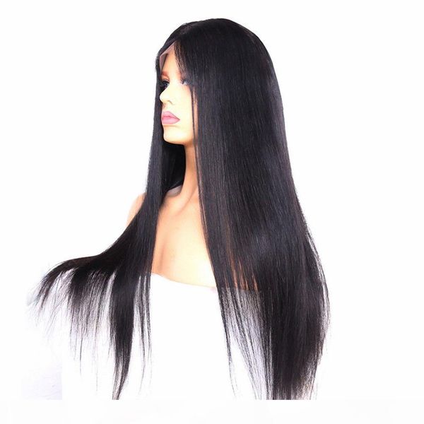human hair lace front wigs silky straight pre plucked hairline glueless virgin brazilian full lace wig for black women 180 250 density, Black;brown
human hair lace front wigs silky straight pre plucked hairline glueless virgin brazilian full lace wig for black women 180 250 density, Black;brown