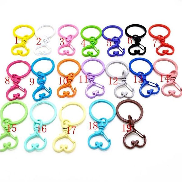 10pc/lot 19 colors heart keychains lobster clasps hooks key chain key rings for diy trinkets pom pom keychain jewelry jlliaw
10pc/lot 19 colors heart keychains lobster clasps hooks key chain key rings for diy trinkets pom pom keychain jewelry jlliaw