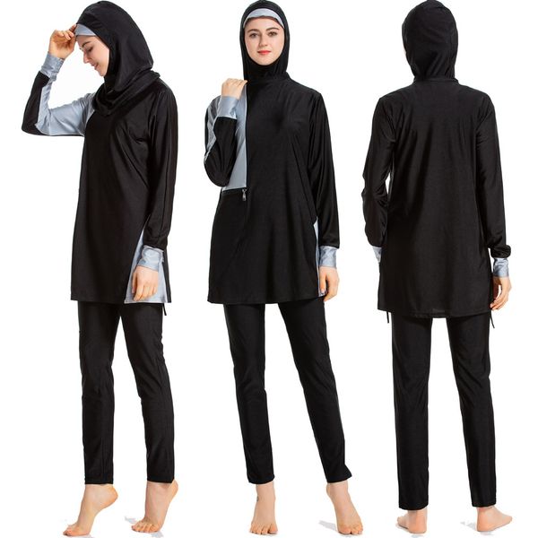 muslim swimwear modest arabic islamic women swimsuits burkini bathing suit swim surf wear sport 3 piece sets plus size swimsuit, White
muslim swimwear modest arabic islamic women swimsuits burkini bathing suit swim surf wear sport 3 piece sets plus size swimsuit, White