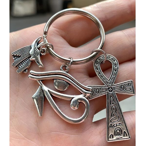 keychains stainless steel egypt keyring, travel key chains, egyptian keychain, ancient symbols, ankh anubis eye of horus, Silver
keychains stainless steel egypt keyring, travel key chains, egyptian keychain, ancient symbols, ankh anubis eye of horus, Silver