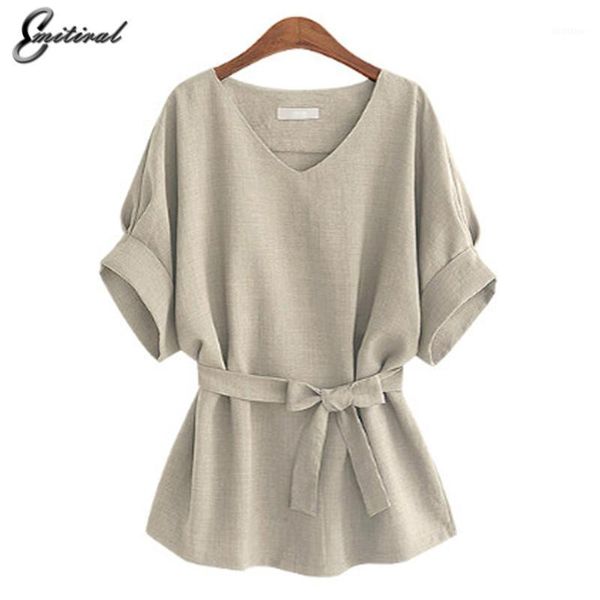 women's blouses & shirts wholesale- 2021 summer 5xl plus size women linen tunic shirt v neck big bow batwing tie loose ladies blouse fe, White
women's blouses & shirts wholesale- 2021 summer 5xl plus size women linen tunic shirt v neck big bow batwing tie loose ladies blouse fe, White