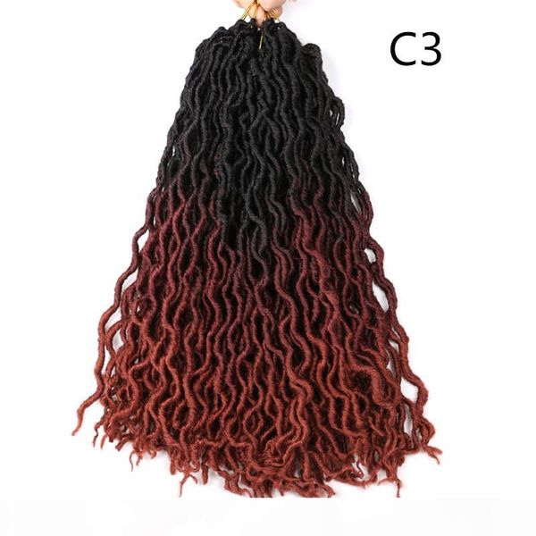 18" gypsy locs crochet hair goddess faux locs synthetic crochet hair 100g pc ombre nu locs crochet dreadlocks hair extensions, Black
18" gypsy locs crochet hair goddess faux locs synthetic crochet hair 100g pc ombre nu locs crochet dreadlocks hair extensions, Black