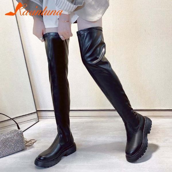 boots plus size 35-40 shoes women 2021 arrivals pu flock over-the-knee stretch thigh slip-on square heels autumn winter1, Black
boots plus size 35-40 shoes women 2021 arrivals pu flock over-the-knee stretch thigh slip-on square heels autumn winter1, Black