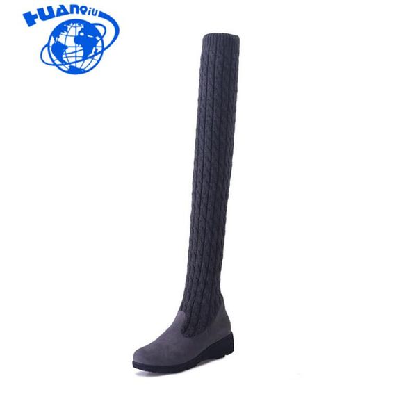 huanqiu 2020 knitted women knee high boots elastic slim autumn winter warm long thigh high boots woman shoes size 40 wyq171, Black
huanqiu 2020 knitted women knee high boots elastic slim autumn winter warm long thigh high boots woman shoes size 40 wyq171, Black