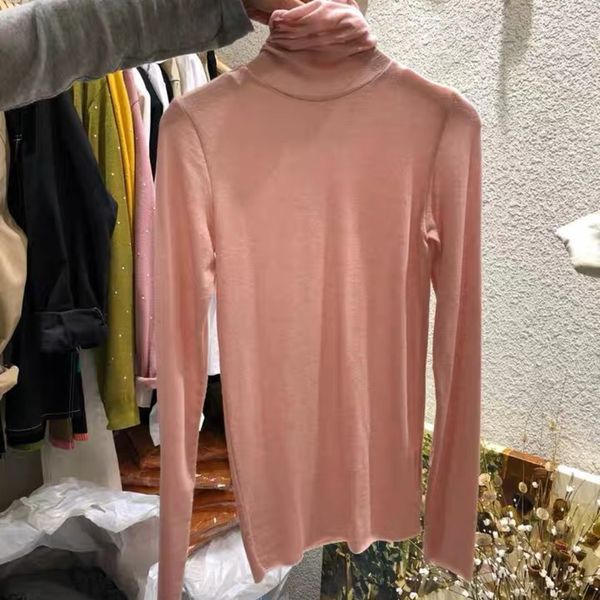 south korea east gate 2020 autumn new women's clothing stack t-shirt high collar slim bottom long sleeve thin t-shirt trend awxba, White
south korea east gate 2020 autumn new women's clothing stack t-shirt high collar slim bottom long sleeve thin t-shirt trend awxba, White