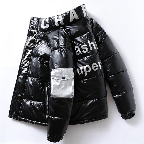 winter coat men's short korean student trend versatile down jacket 2020 bright leather cotton padded, Black
winter coat men's short korean student trend versatile down jacket 2020 bright leather cotton padded, Black