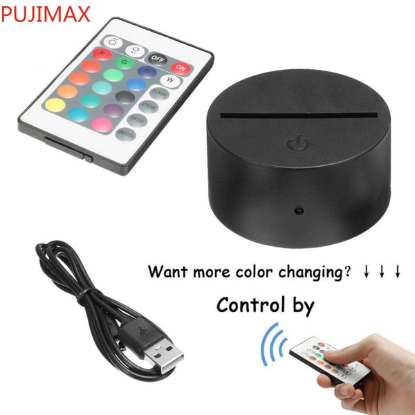 rgb lights led lamp base 3d illusion lamp 4mm acrylic light panel dry battery usb powered remote controller
rgb lights led lamp base 3d illusion lamp 4mm acrylic light panel dry battery usb powered remote controller