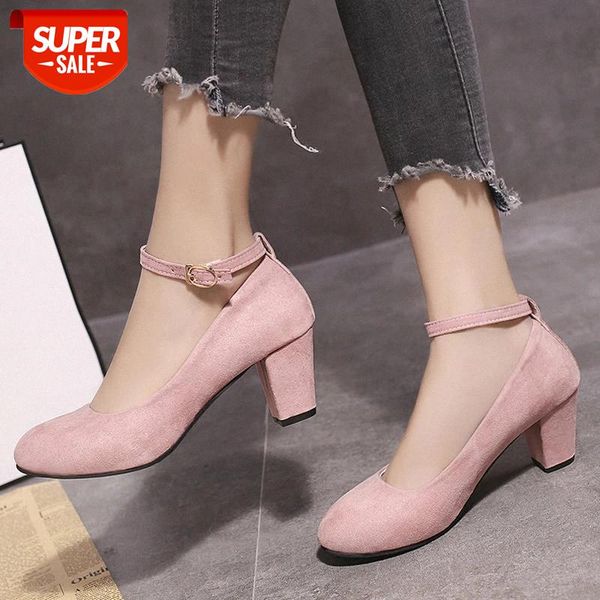 2019 autumn new round head single shoes thick with suede shallow mouth women's shoes sweet with wedding #mz8d, Black
2019 autumn new round head single shoes thick with suede shallow mouth women's shoes sweet with wedding #mz8d, Black