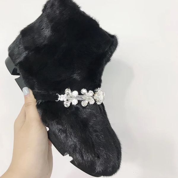 designer shoes black brown women mink fur winter boots crystal furry ankle booties ladies snow shoes fashion flats rubber botine
designer shoes black brown women mink fur winter boots crystal furry ankle booties ladies snow shoes fashion flats rubber botine