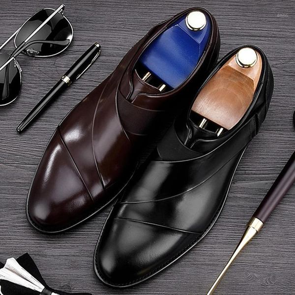 luxury genuine cow leather men's handmade footwear round toe elastic band man wedding party flats formal dress male shoes bql251, Black
luxury genuine cow leather men's handmade footwear round toe elastic band man wedding party flats formal dress male shoes bql251, Black