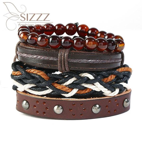 charm bracelets 2021 retro woven four-piece diy jewelry punk rivet leather bracelet&bangles for women/men, Golden;silver
charm bracelets 2021 retro woven four-piece diy jewelry punk rivet leather bracelet&bangles for women/men, Golden;silver