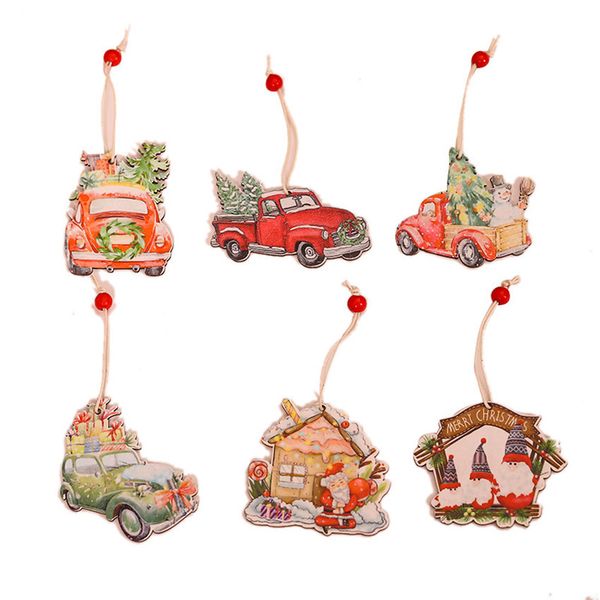 2pcs printed diy wooden truck pendants ornaments car christmas tree ornament wood craft gifts new year decor kid toys
2pcs printed diy wooden truck pendants ornaments car christmas tree ornament wood craft gifts new year decor kid toys