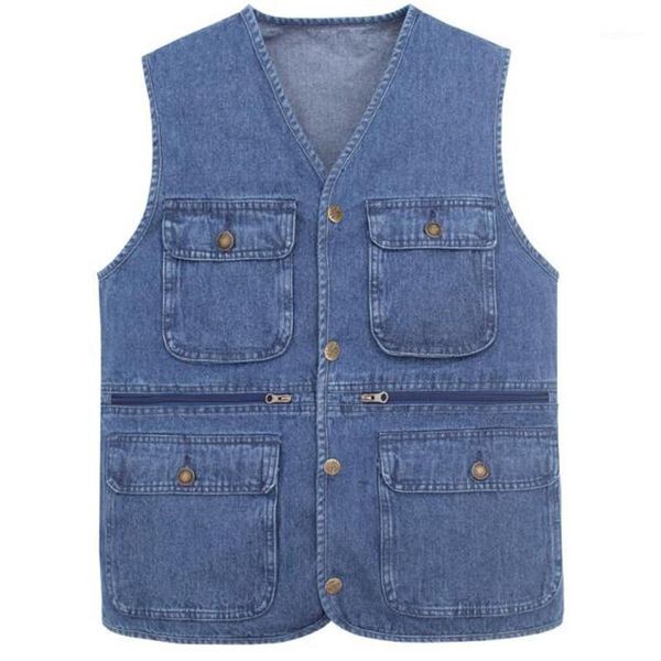men's vests 2021 waistcoat designs for men jeans denim male with many pockets vest sleeveless jacket shierxi1, Black;white
men's vests 2021 waistcoat designs for men jeans denim male with many pockets vest sleeveless jacket shierxi1, Black;white