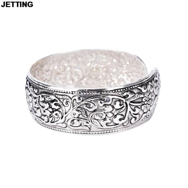 jetting silver plated lucky flower bangles tibetan jewelry for women vintage antique ethnic statement cuff bracelets, Black
jetting silver plated lucky flower bangles tibetan jewelry for women vintage antique ethnic statement cuff bracelets, Black