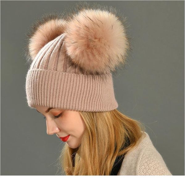 women winter fashion fur pompom hat for girls crochet beanie hats for adults knitted wool double two pompom jllpud
women winter fashion fur pompom hat for girls crochet beanie hats for adults knitted wool double two pompom jllpud