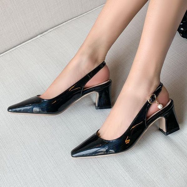 dress shoes coolulu women square toe pumps high heel elegant slingback all match fashion ladies size 34-48, Black
dress shoes coolulu women square toe pumps high heel elegant slingback all match fashion ladies size 34-48, Black