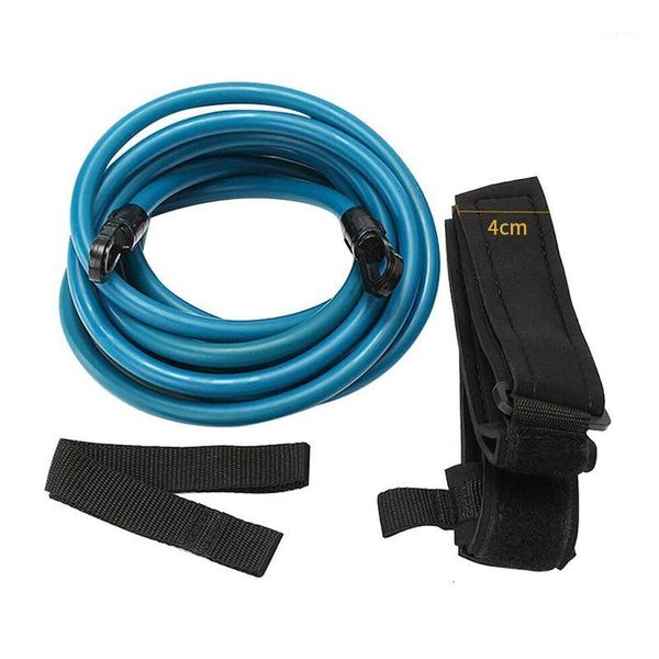 adjustable swim training rope resistance elastic belt swimming exerciser safety rope latex tubes various 2 styles1