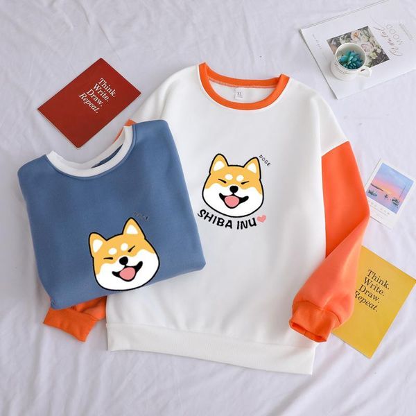 autumn winter women fleece kawaii cartoon shiba inu sweatshirt hoodies contrast color harajuku dog print patchwork outwear1, Black
autumn winter women fleece kawaii cartoon shiba inu sweatshirt hoodies contrast color harajuku dog print patchwork outwear1, Black