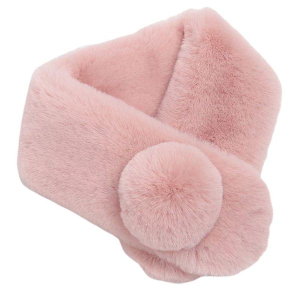 73x11cm Women Girls Fluffy Plush Solid Cross Collar Scarf Winter Tail Pompom Ball Loophole Wrap Around Neck Warmer, Blue;gray
73x11cm Women Girls Fluffy Plush Solid Cross Collar Scarf Winter Tail Pompom Ball Loophole Wrap Around Neck Warmer, Blue;gray