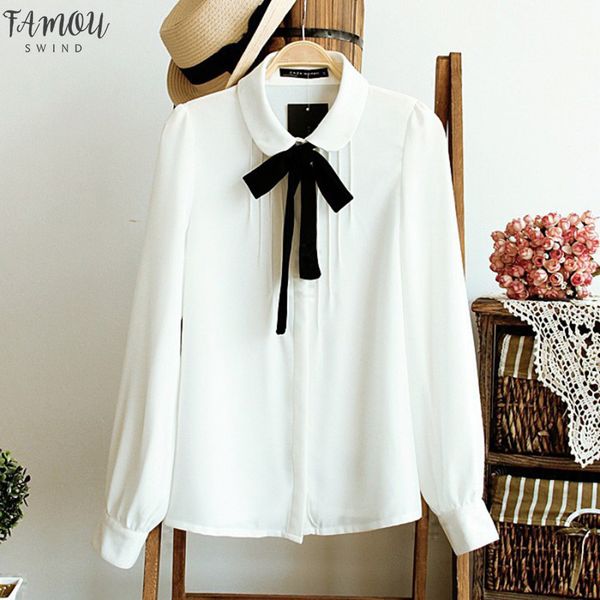 2020 fashion women stand collar elegant bow tie white blouses chiffon casual shirt office ladies school blusas female clothing new
2020 fashion women stand collar elegant bow tie white blouses chiffon casual shirt office ladies school blusas female clothing new