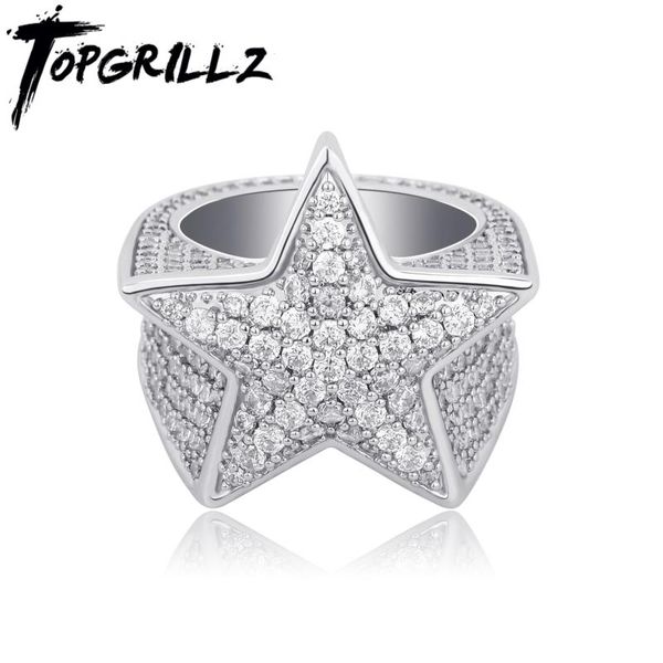 rillz 2020 new five star ring micro pave inlaid zircon gold color hip hop iced crystal cubic zircon jewelry for gift ring, Golden;silver
rillz 2020 new five star ring micro pave inlaid zircon gold color hip hop iced crystal cubic zircon jewelry for gift ring, Golden;silver
