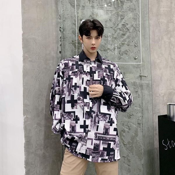 new men retro hombre fashion print casual long sleeve shirt male camisa masculina loose dress shirts streetwear clothing1, White;black
new men retro hombre fashion print casual long sleeve shirt male camisa masculina loose dress shirts streetwear clothing1, White;black
