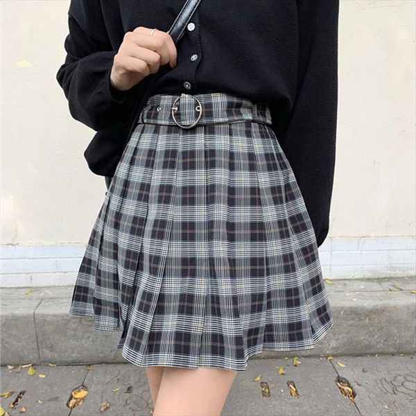 plaid pleated mini skirts harajuku grunge winter autumn women skirts gothic streetwear high waist fashion short skirt, Black
plaid pleated mini skirts harajuku grunge winter autumn women skirts gothic streetwear high waist fashion short skirt, Black