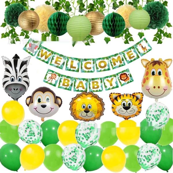 eupcz animal theme party decoration welcome baby cake cake flag flag 1w0nv with aluminum foil balloon balloon
eupcz animal theme party decoration welcome baby cake cake flag flag 1w0nv with aluminum foil balloon balloon