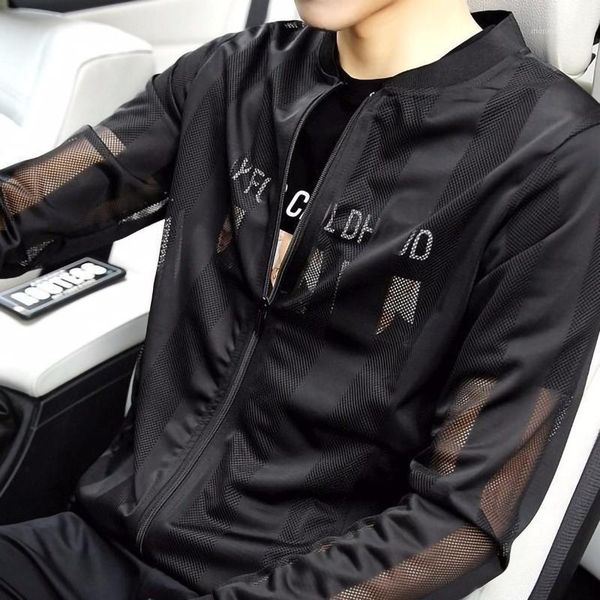 men's jackets outdoor breathable hollow out bomber jacket men thin slim beach casual coats solid color black white summer 1, Black;brown
men's jackets outdoor breathable hollow out bomber jacket men thin slim beach casual coats solid color black white summer 1, Black;brown