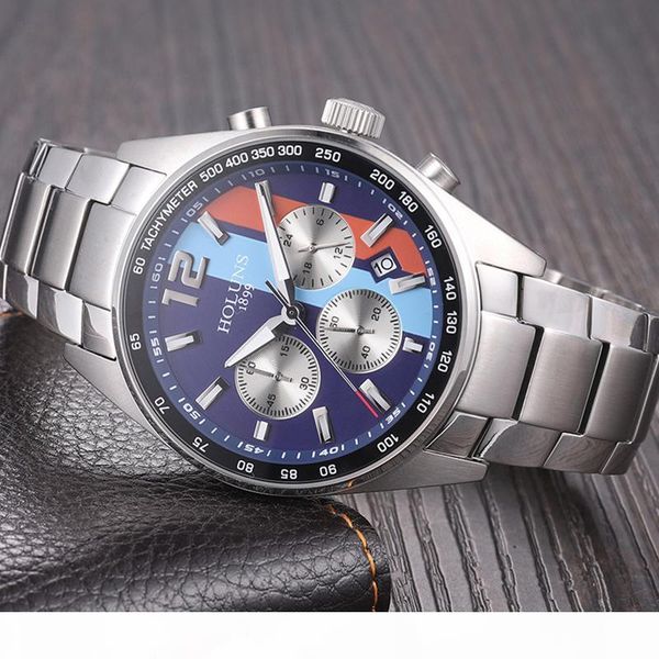 2020 luxury mens watches 41mm chronograph multifunctional stainless steel quartz men's watch super luminous deep waterproof montre de l, Slivery;brown
2020 luxury mens watches 41mm chronograph multifunctional stainless steel quartz men's watch super luminous deep waterproof montre de l, Slivery;brown