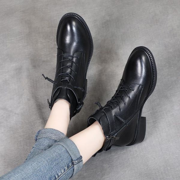 ankle boots women leather autumn shoes for women low heels black 100martins boots handmade genuine leather soft boots2020
ankle boots women leather autumn shoes for women low heels black 100martins boots handmade genuine leather soft boots2020