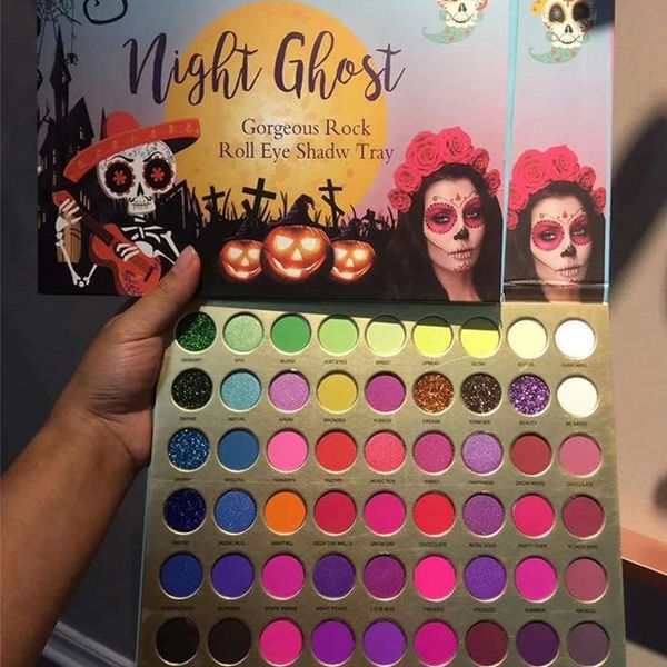 56 colors halloween night ghost gorgeous rock roll eye shadow tray glitter high pigment eye shadow glitter eyeshadow palette
56 colors halloween night ghost gorgeous rock roll eye shadow tray glitter high pigment eye shadow glitter eyeshadow palette