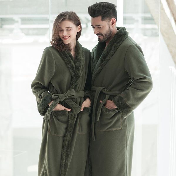 men sleepwear autumn/winter thick coral fleece couple nightgown fashion women bathrobe quality comfortable dressing gown, Black;brown
men sleepwear autumn/winter thick coral fleece couple nightgown fashion women bathrobe quality comfortable dressing gown, Black;brown