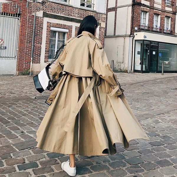 jrnnorv 2019 fashion women british double breasted slim long trench coat windbreaker ladies long overcoats cloak winter outwear1, Tan;black
jrnnorv 2019 fashion women british double breasted slim long trench coat windbreaker ladies long overcoats cloak winter outwear1, Tan;black