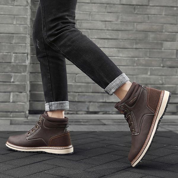 2020 casual men boots fashion work sneakers plus size 45 46 47 ankle boots lace up men martins shoes footwear winter, Black
2020 casual men boots fashion work sneakers plus size 45 46 47 ankle boots lace up men martins shoes footwear winter, Black