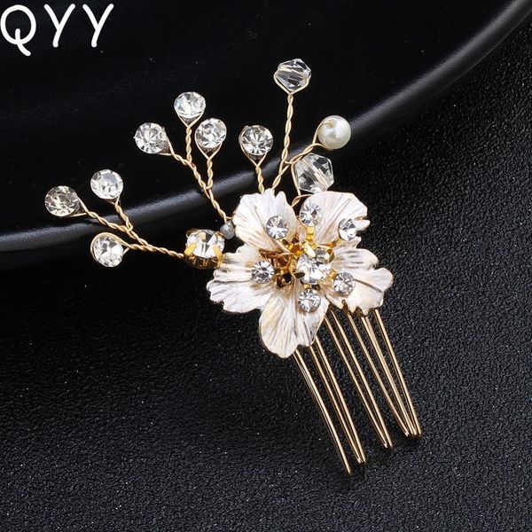 qyy classic flower gold colors crystal alloy hair combs clips wedding hair accessories bride bridesmaids for hairdo wmtvdf rimmer, Silver
qyy classic flower gold colors crystal alloy hair combs clips wedding hair accessories bride bridesmaids for hairdo wmtvdf rimmer, Silver