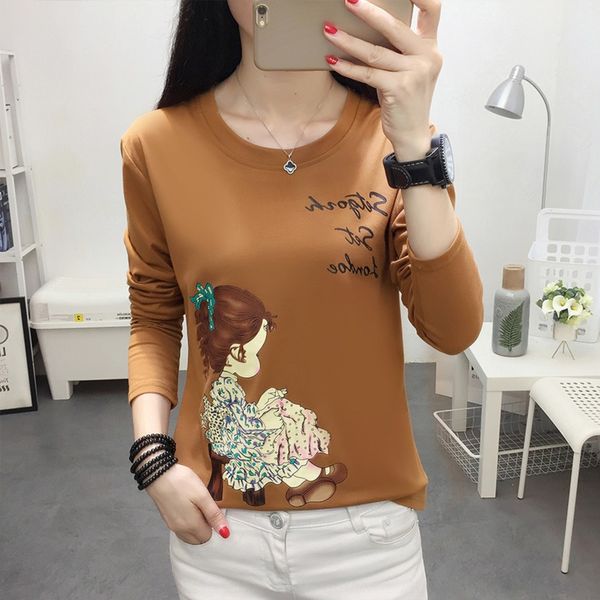 new autumn 2019 women's wear large 200 kg fat mm long sleeve for women's loose body korean t-shirt t-shirt version ins. fashion w6, White
new autumn 2019 women's wear large 200 kg fat mm long sleeve for women's loose body korean t-shirt t-shirt version ins. fashion w6, White