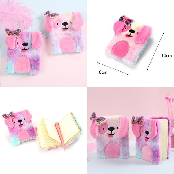 child plush bows notebooks cartoon dogs lovable student fond gradient diary birthday gift notepads supplie new arrival 7 8sm e2, Purple;pink
child plush bows notebooks cartoon dogs lovable student fond gradient diary birthday gift notepads supplie new arrival 7 8sm e2, Purple;pink