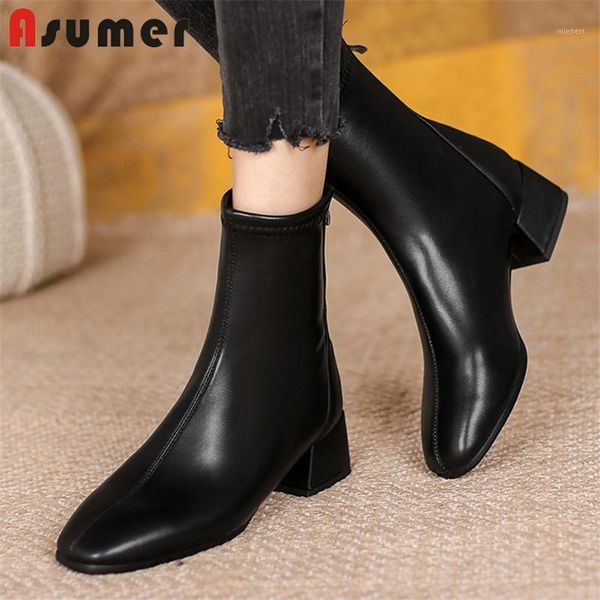 asumer 2021 big size 43 autumn winter ankle boots women thick heel casual shoes round toe zipper simple woman boots black1, Black
asumer 2021 big size 43 autumn winter ankle boots women thick heel casual shoes round toe zipper simple woman boots black1, Black