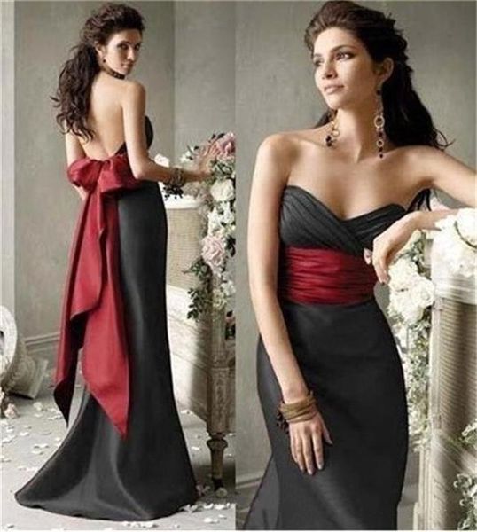 elegant black and dark red mermaid evening dresses backless sweetheart long formal party gowns pleats simple corset satin prom pageant dress, Black;red
elegant black and dark red mermaid evening dresses backless sweetheart long formal party gowns pleats simple corset satin prom pageant dress, Black;red