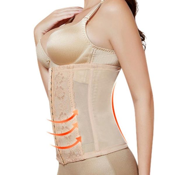women waist trainer body shapers slimming belt modeling strap steel boned postpartum band bustiers corsage corsets kg-158, Black;gray
women waist trainer body shapers slimming belt modeling strap steel boned postpartum band bustiers corsage corsets kg-158, Black;gray