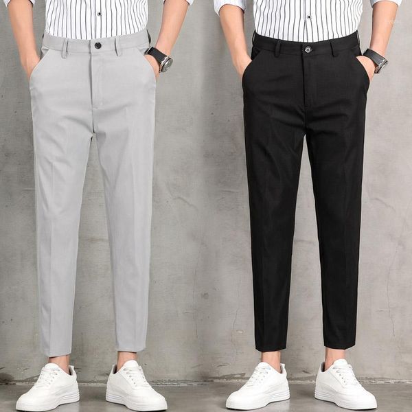 2020 summer men's business casual pants fashion dress nine points trousers straight multicolor pants pantalons hommes masculin1, Black
2020 summer men's business casual pants fashion dress nine points trousers straight multicolor pants pantalons hommes masculin1, Black